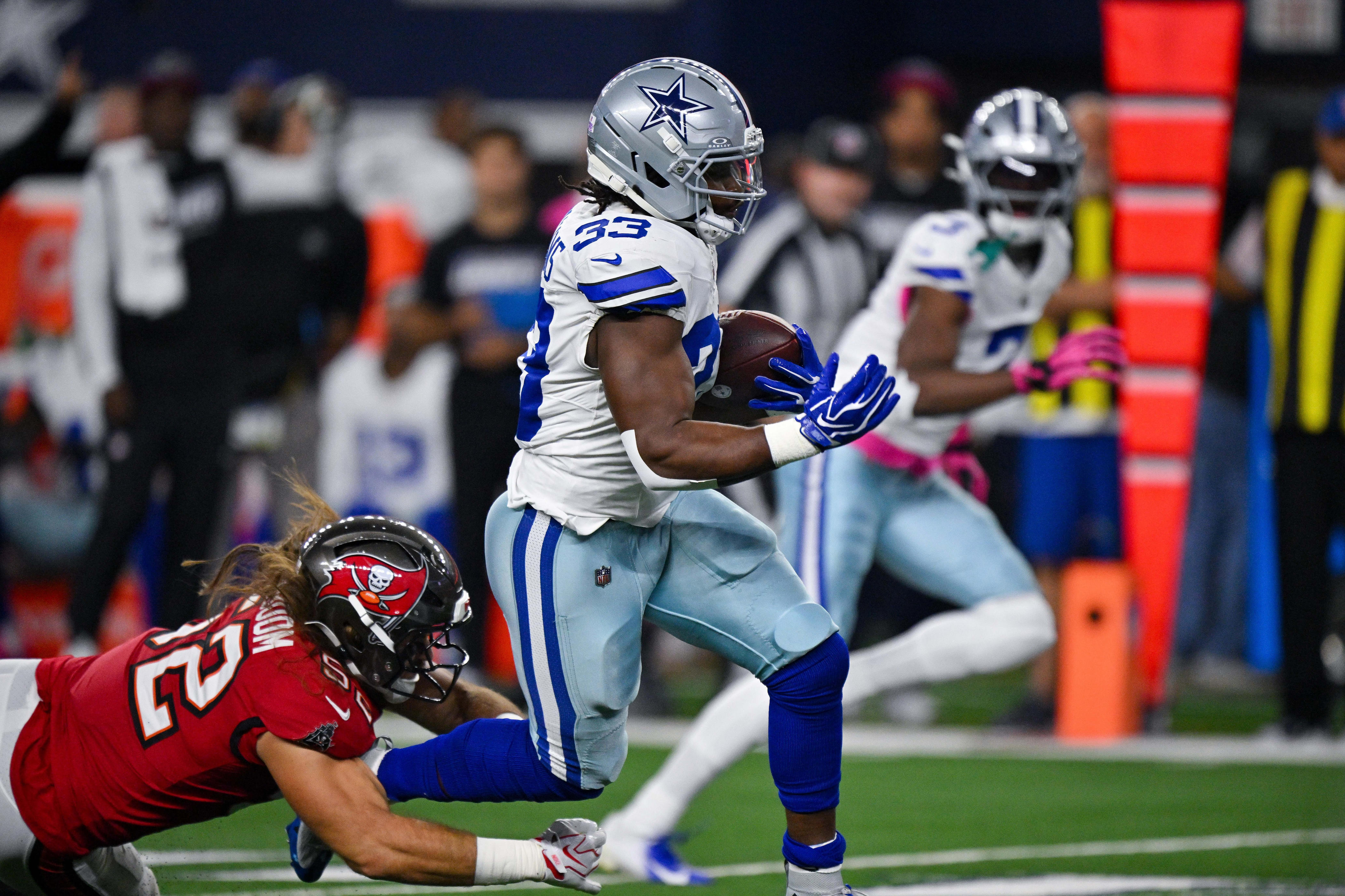 Watch: Cowboys finally score on Javonte Williams TD run vs Packers