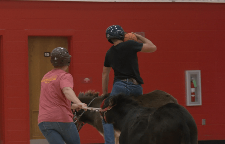 Donkey basketball draws crowds for Columbus fundraising
