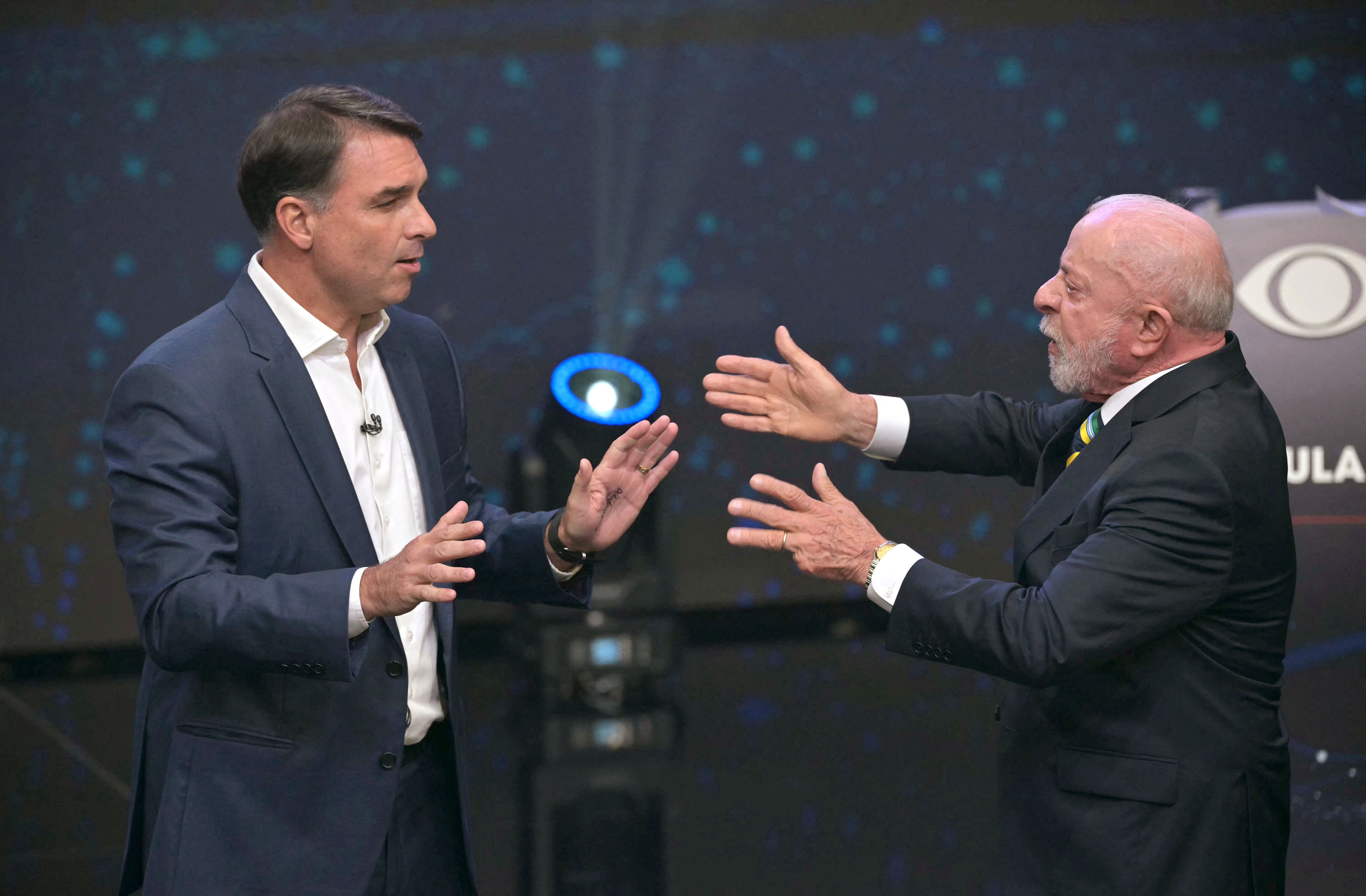 Lula and Bolsonaro spar in Brazil’s fiery first presidential run-off debate