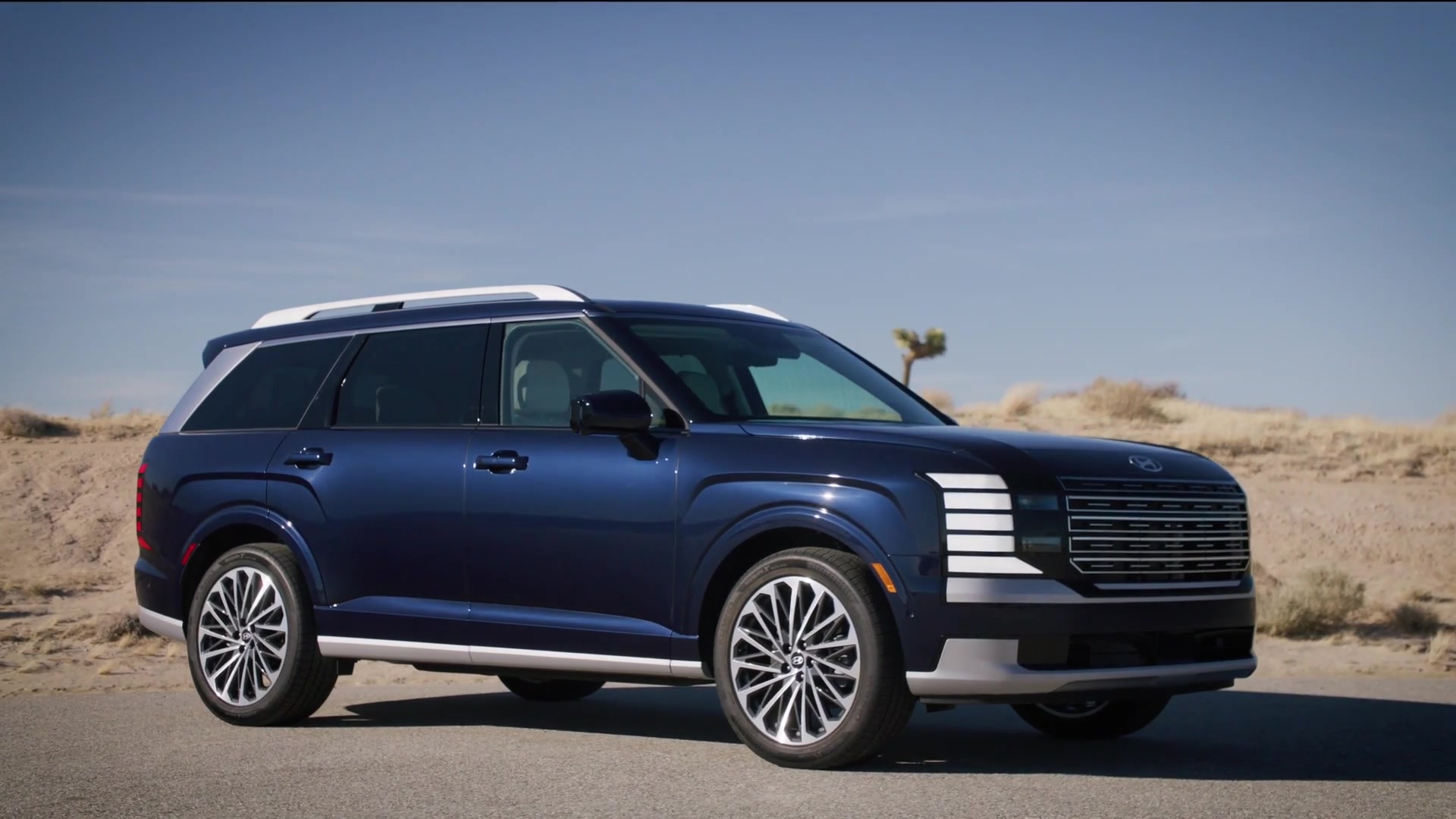 2026 Hyundai Palisade ICE Calligraphy design preview in blue
