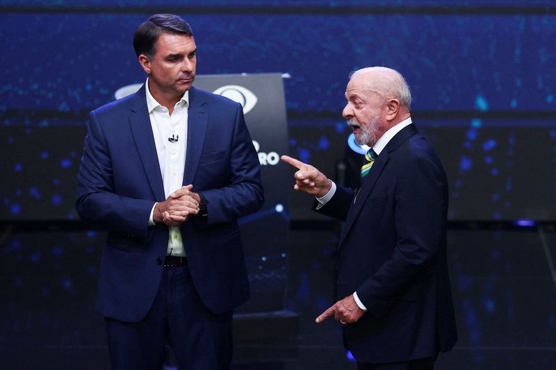 Brazil's Bolsonaro, Lula spar in first debate as personal attacks fly
