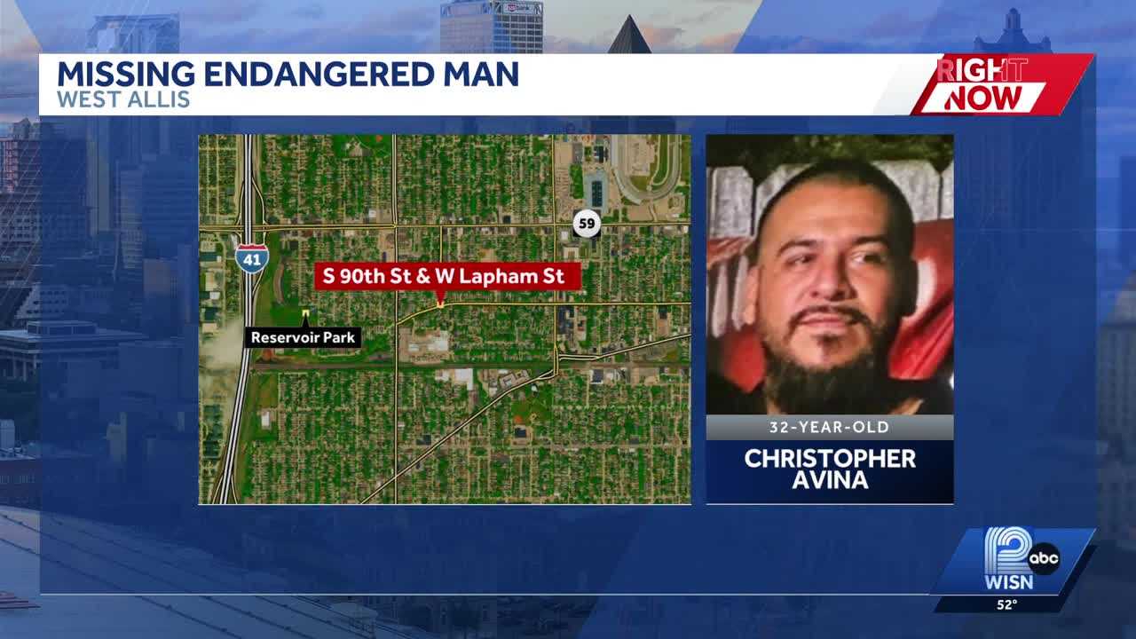 West Milwaukee police seek missing, endangered man Christopher Avina