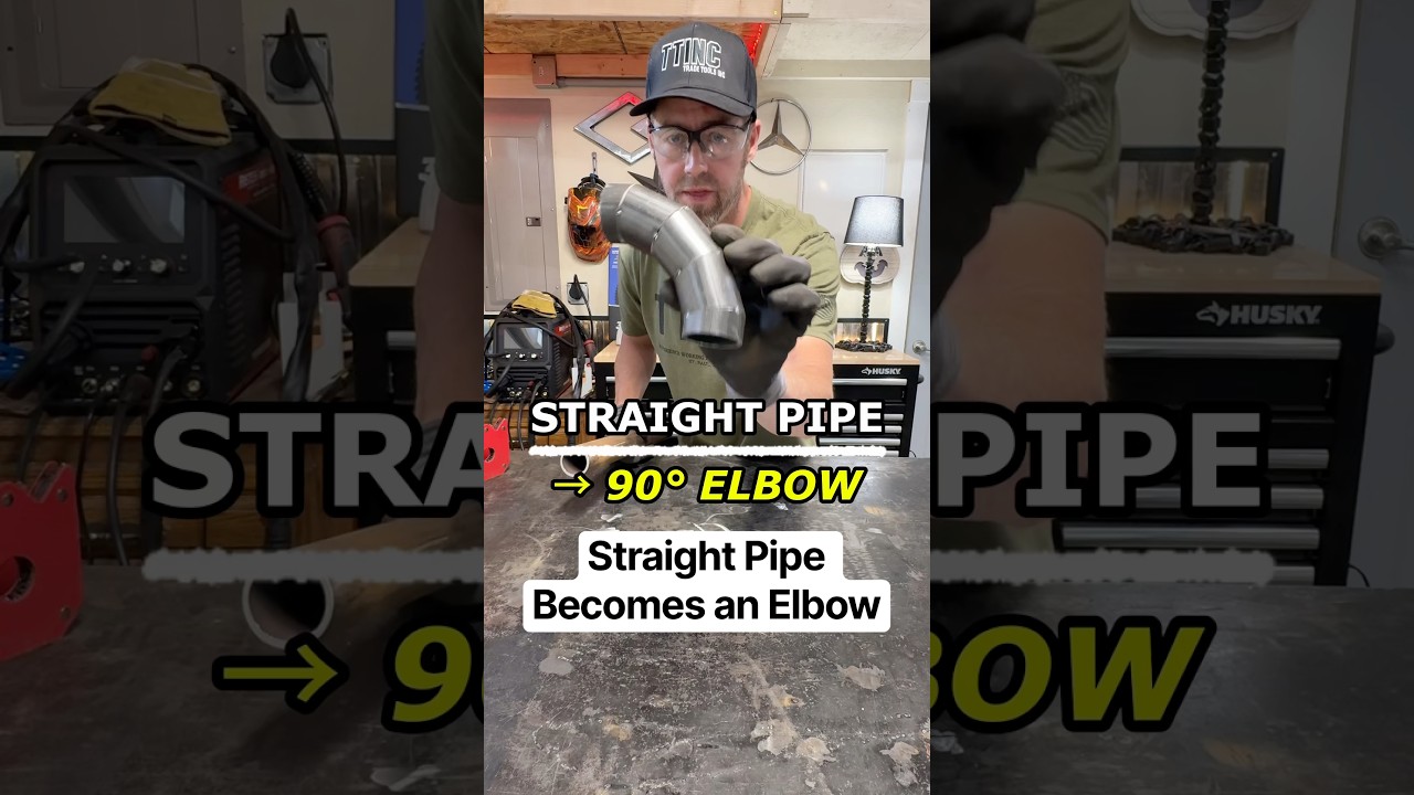 How to make a pipe elbow from straight pipe! (Formula + chop saw)