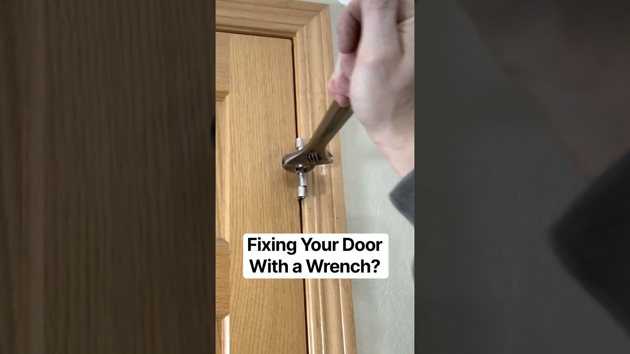 How to fix a rubbing door that sticks | Easy hinge adjustment