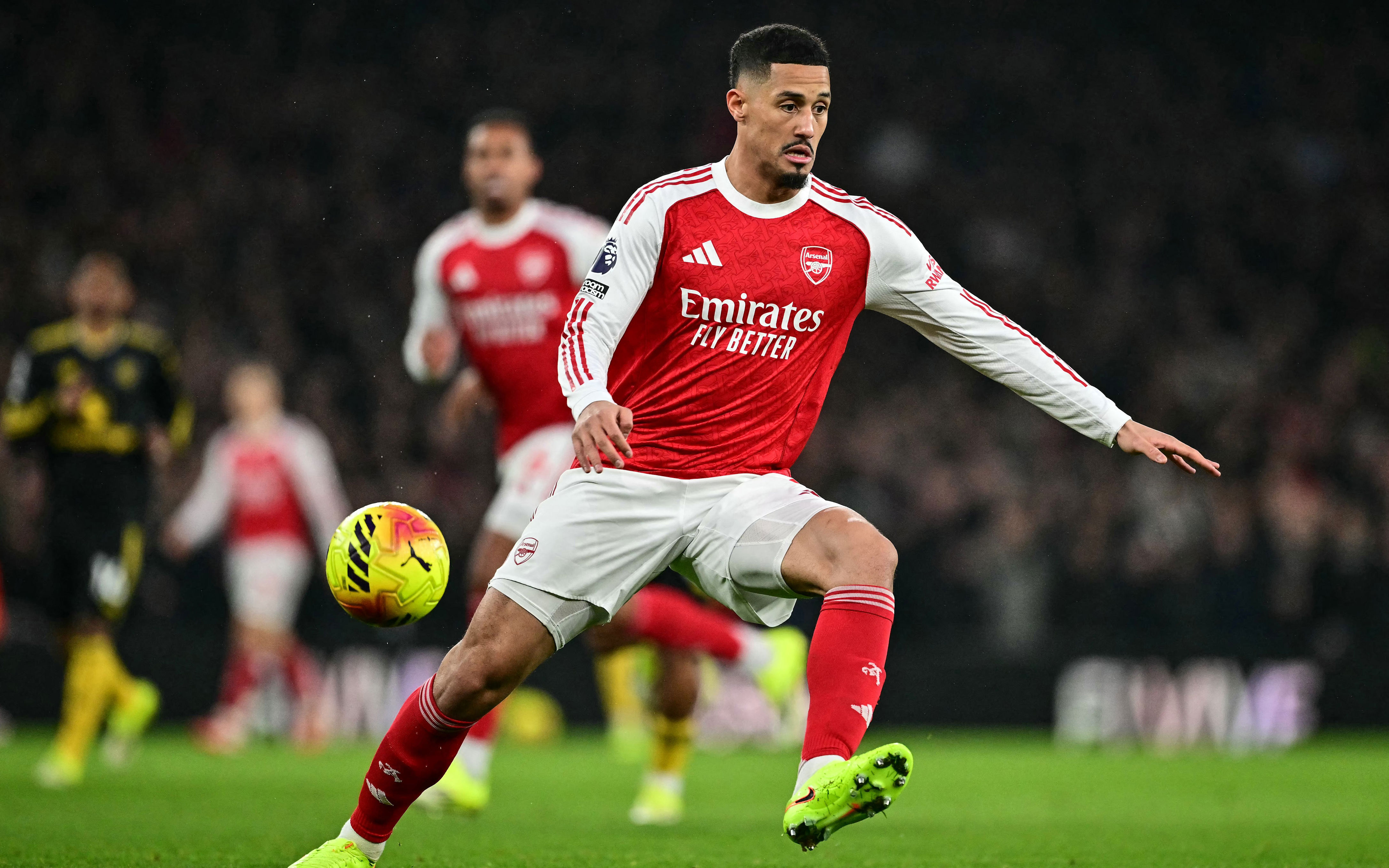 Long-term absentee: William Saliba (AFP/Getty)