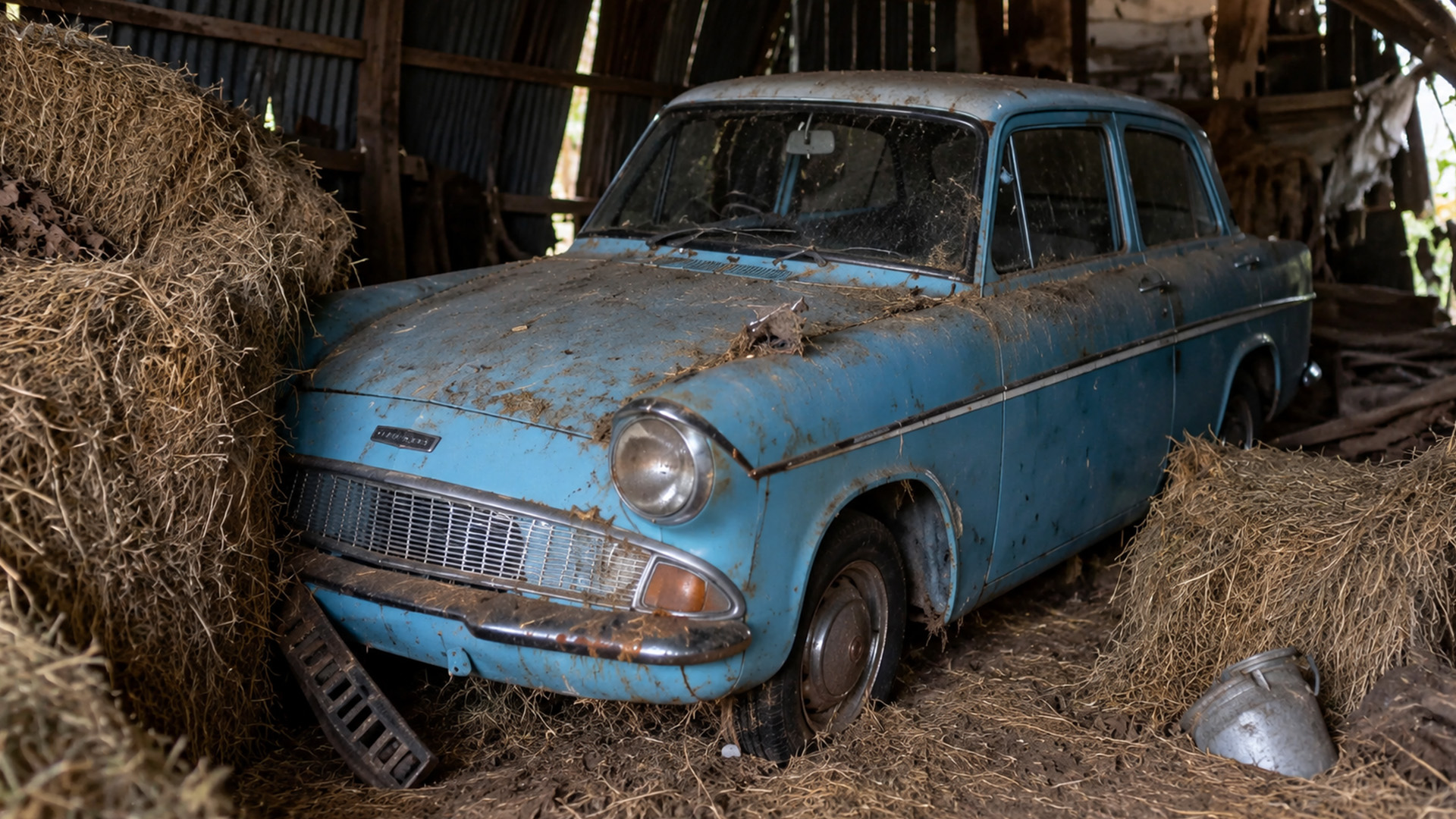 This old Ford looks just like Harry Potter's flying car