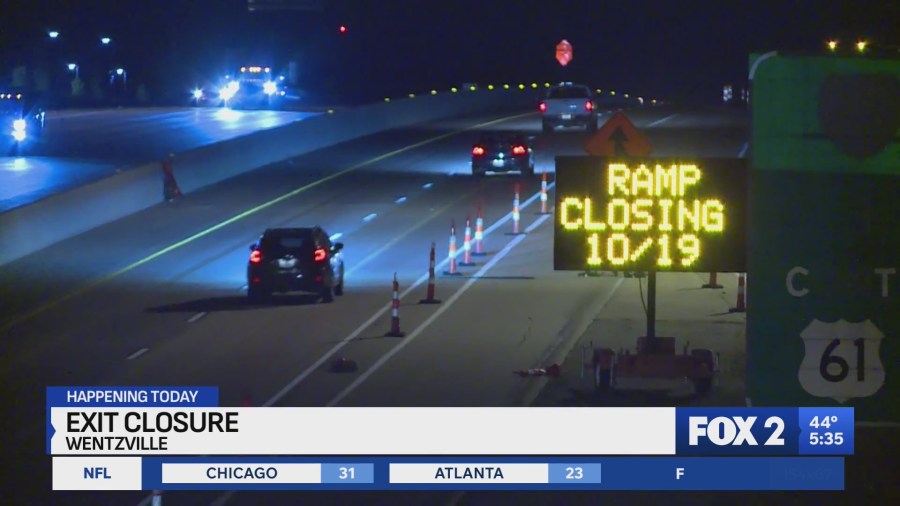 I-64 to I-70 ramp to close for 30 days after delay in St. Charles County