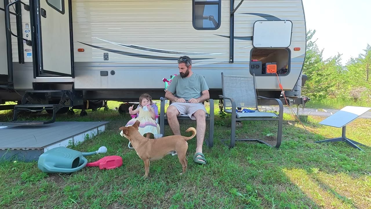 Living off-grid with a toddler is more work than this family expected