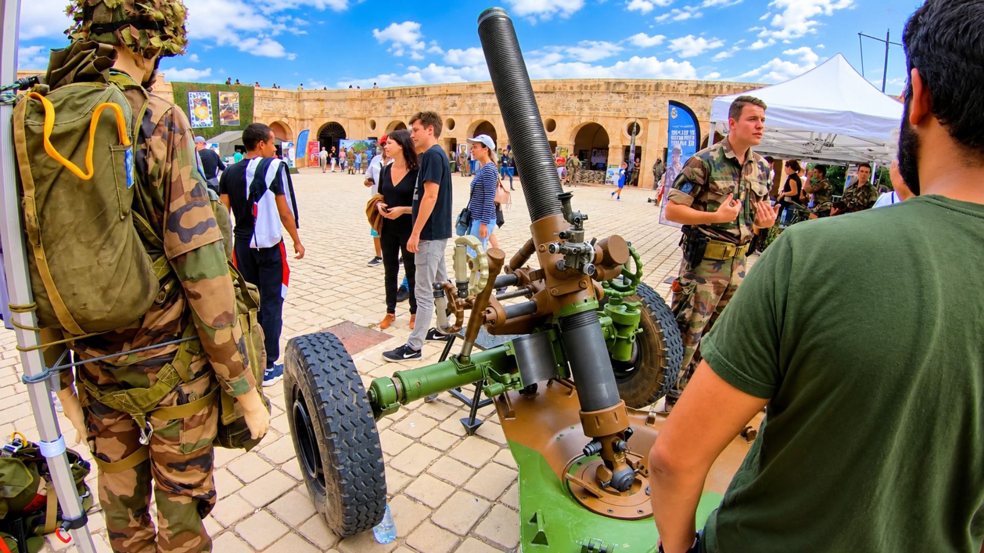 A close look at military equipment on display in Marseille (4K)