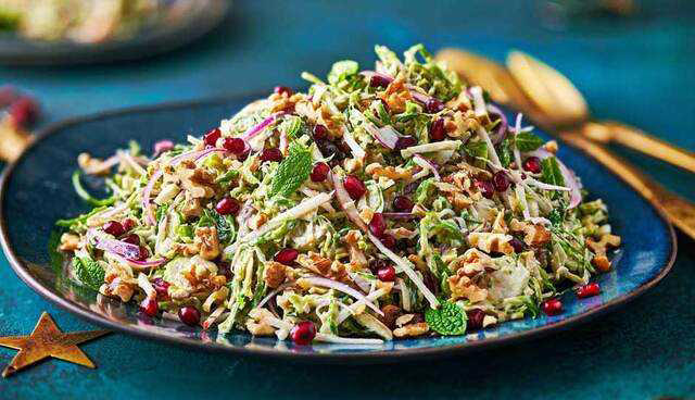 Healthy and tasty sprouts salad