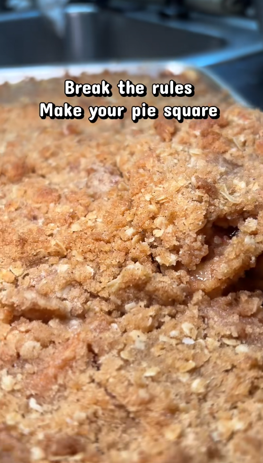 Easy slab apple pie with a crumb topping