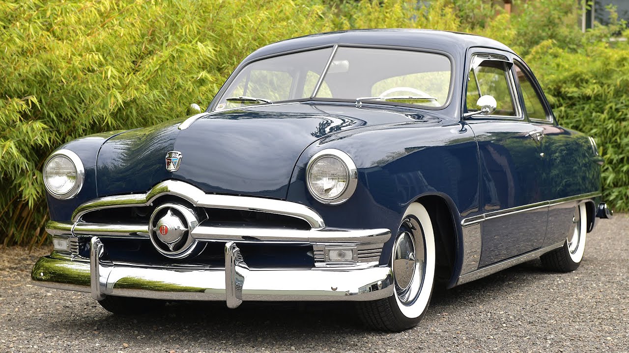 1950 Ford shoebox and its distinctive American classic design