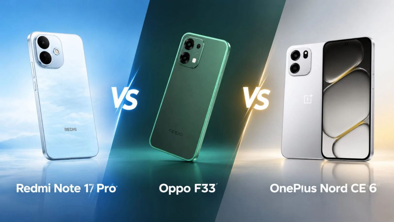 Redmi Note 17 Pro vs Oppo F33 vs OnePlus Nord CE 6: Price in India ...