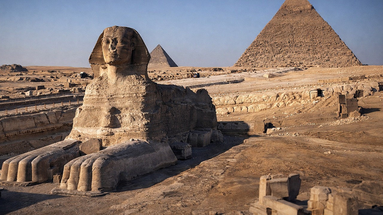 Satellite scans suggested a second sphinx could be buried in Egypt ...