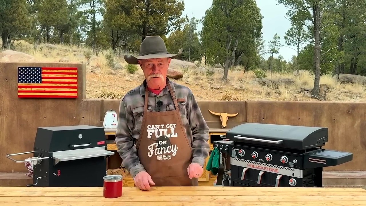 A cowboy joined two tortillas with melted cheese to build an oversized ...
