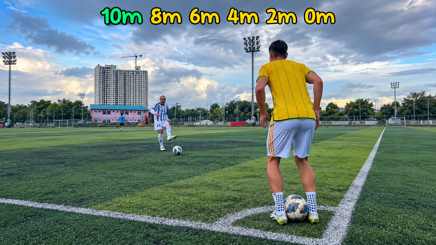 Fun football challenges and precision skill games