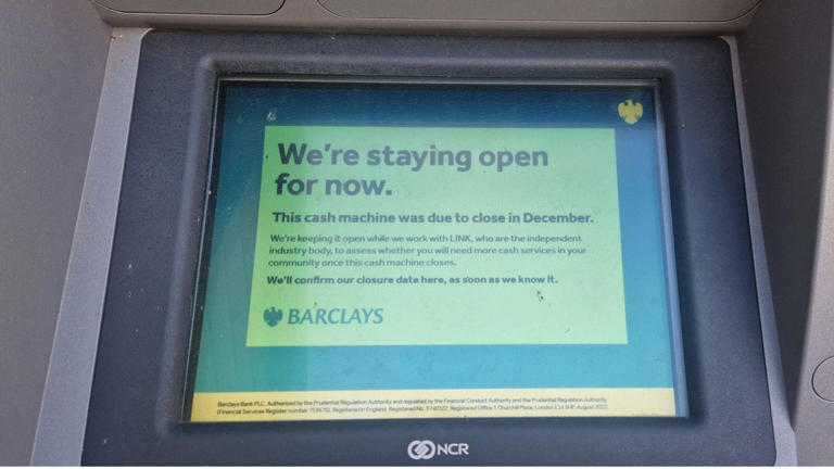 Mock funeral planned for last village cash machine