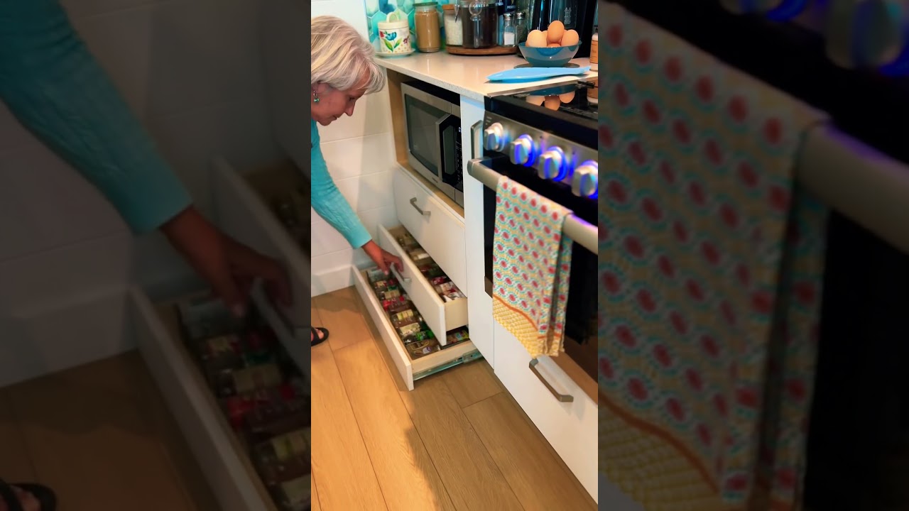 Beautifully space maximized tiny house kitchen