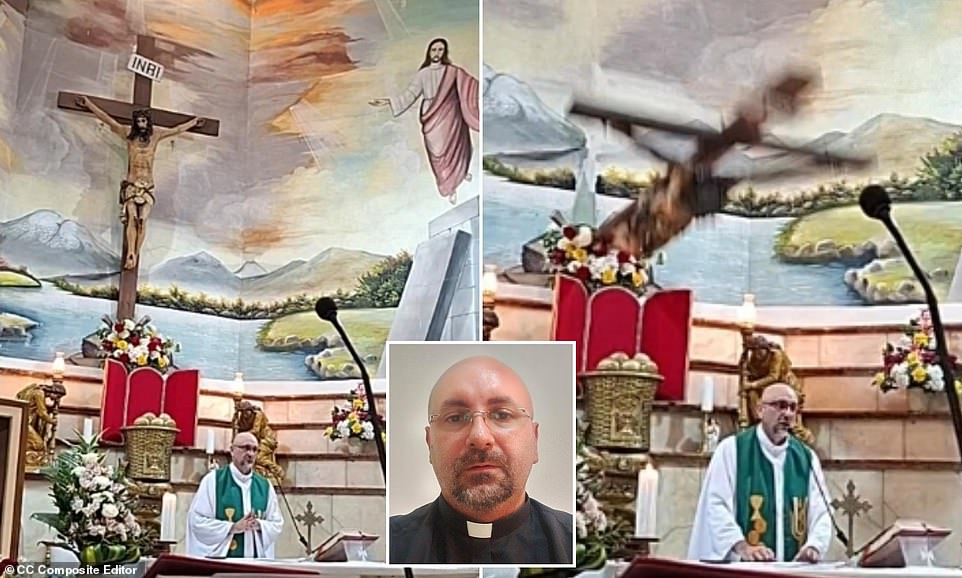 Priest dies after crucifix falls during livestreamed mass in Ecuador