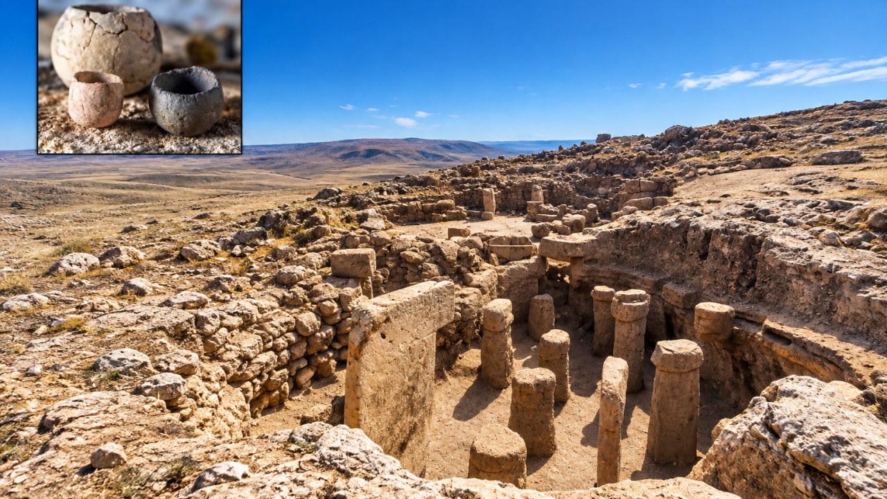 Pottery found at Karahan Tepe dated to 9th millennium BC