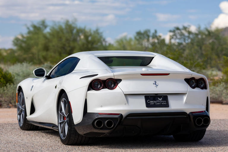 No reserve 2021 Ferrari 812 GTS in Bianco Italia crosses the block at ...