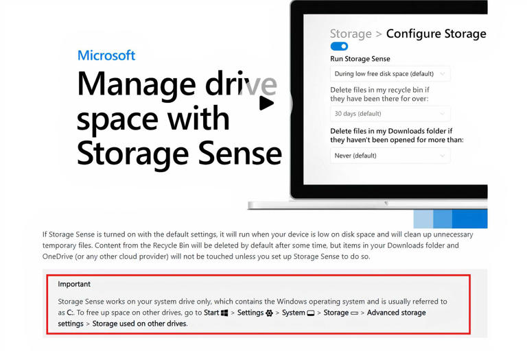 I stopped manually cleaning up Windows 11 storage after turning on this ...