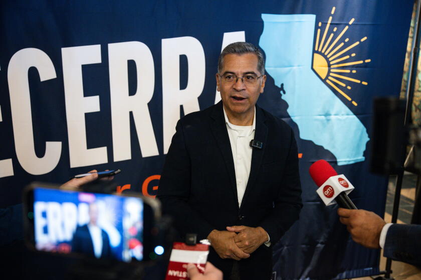 Becerra's muted gubernatorial campaign comes to life in home stretch