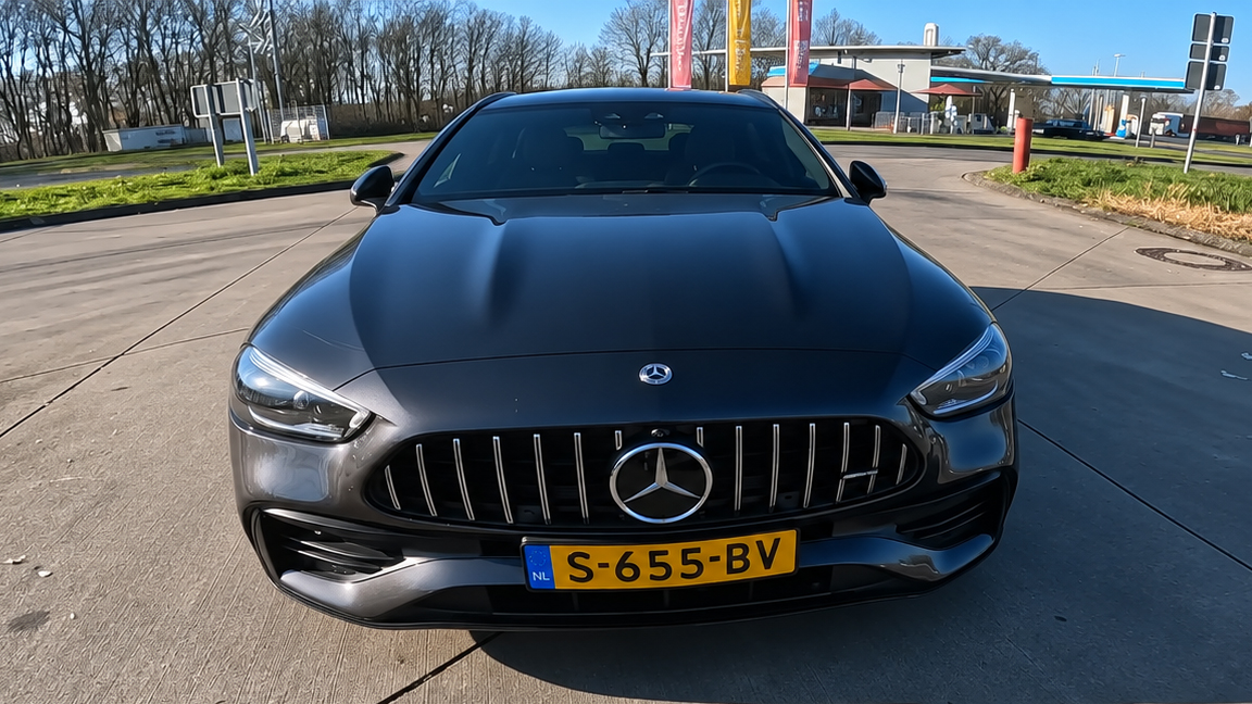 Mercedes AMG C43 top speed run on the unlimited autobahn