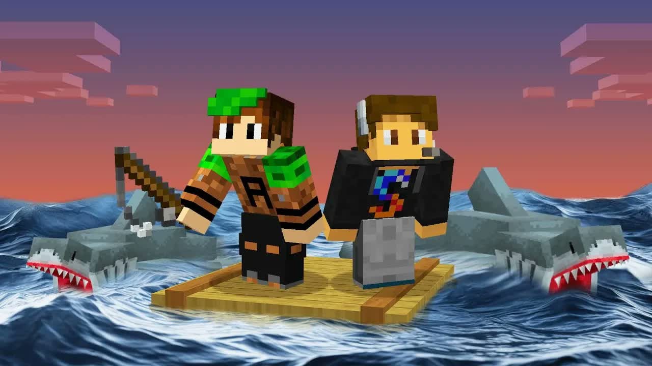 BeckBroJack traps his friends on a raft in a Minecraft ocean