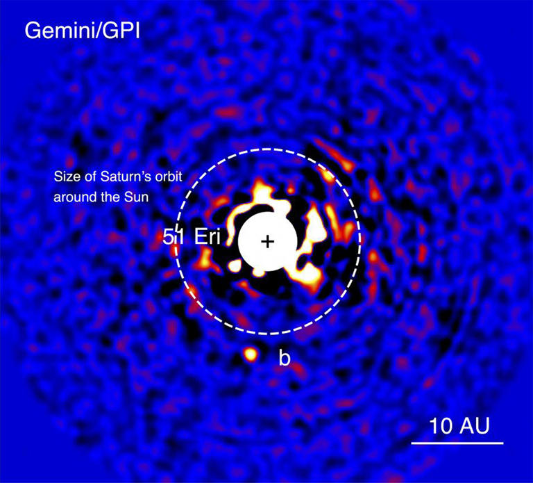This is a real image of a huge super Jupiter exoplanet near Earth, and ...
