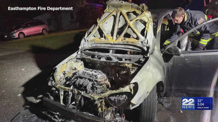 Easthampton vehicle fire under investigation