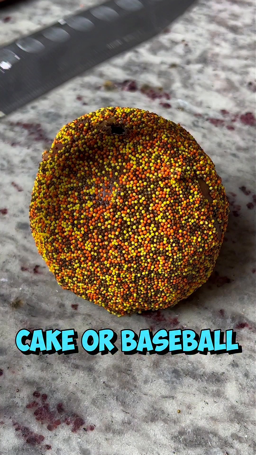 Cake, steak, or a baseball?