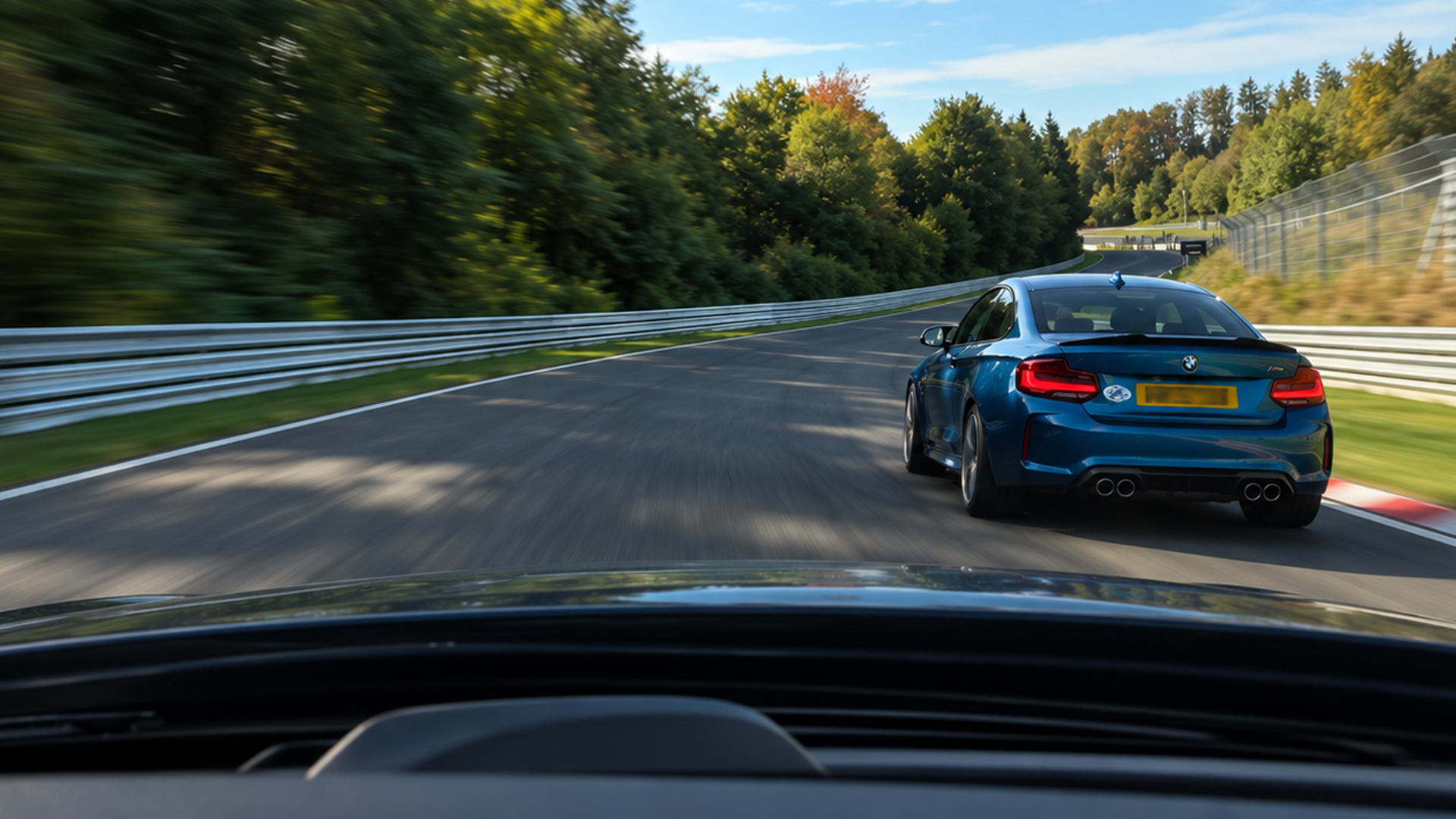 BMW M2 attacks a fast Nürburgring section