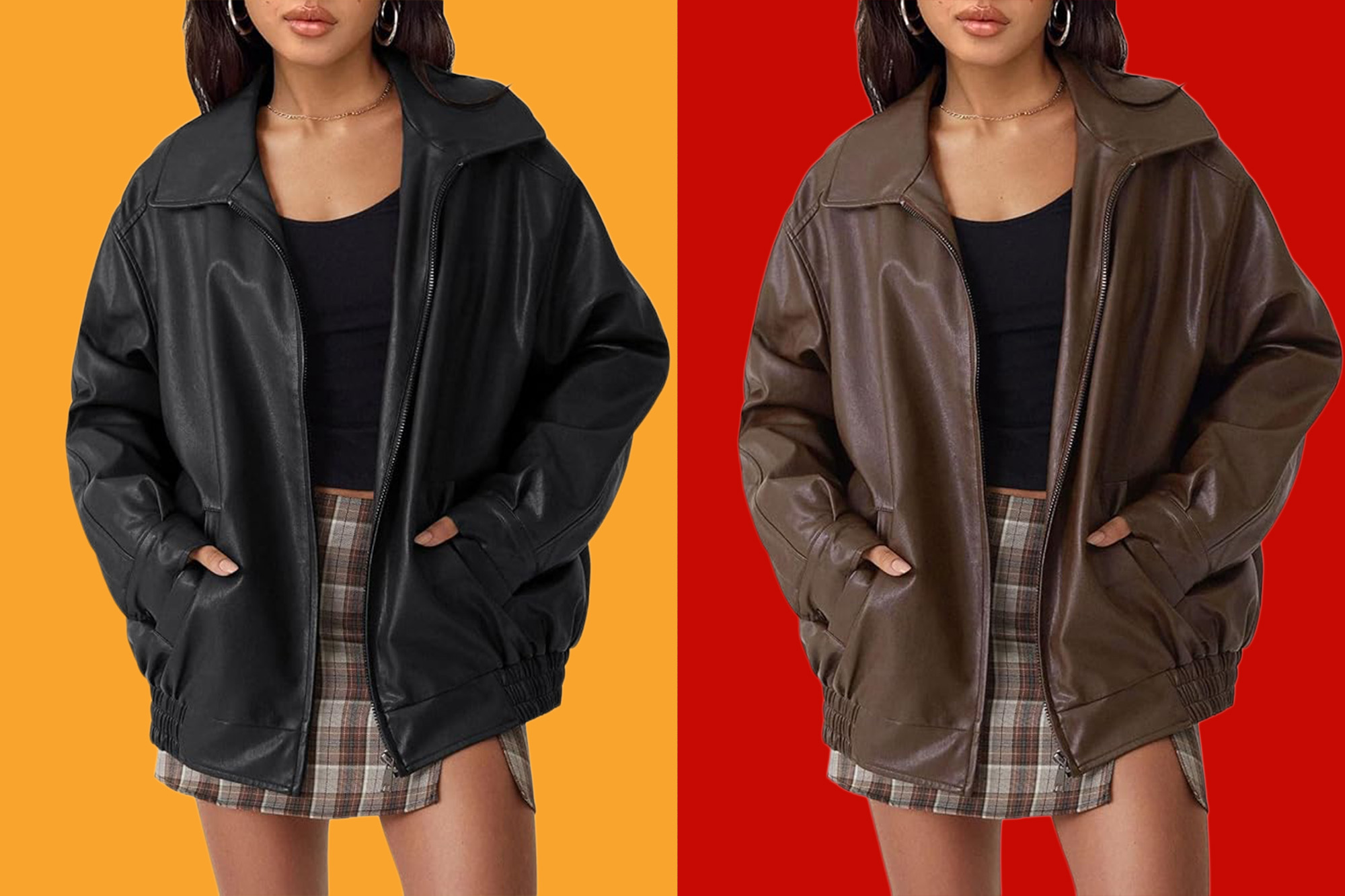 It’s getting cold out: Beat frigid temps in this chic leather jacket ...