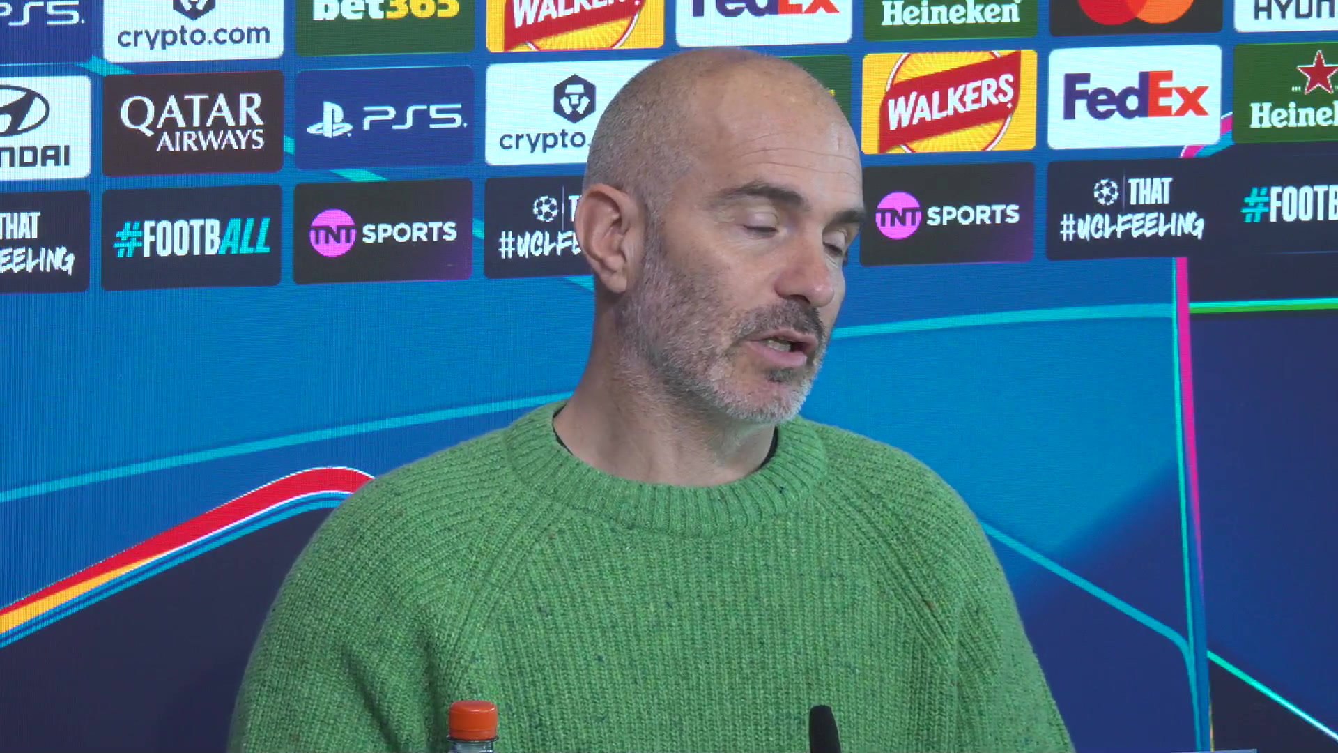 Enzo Maresca pre AEK fixture in UCL