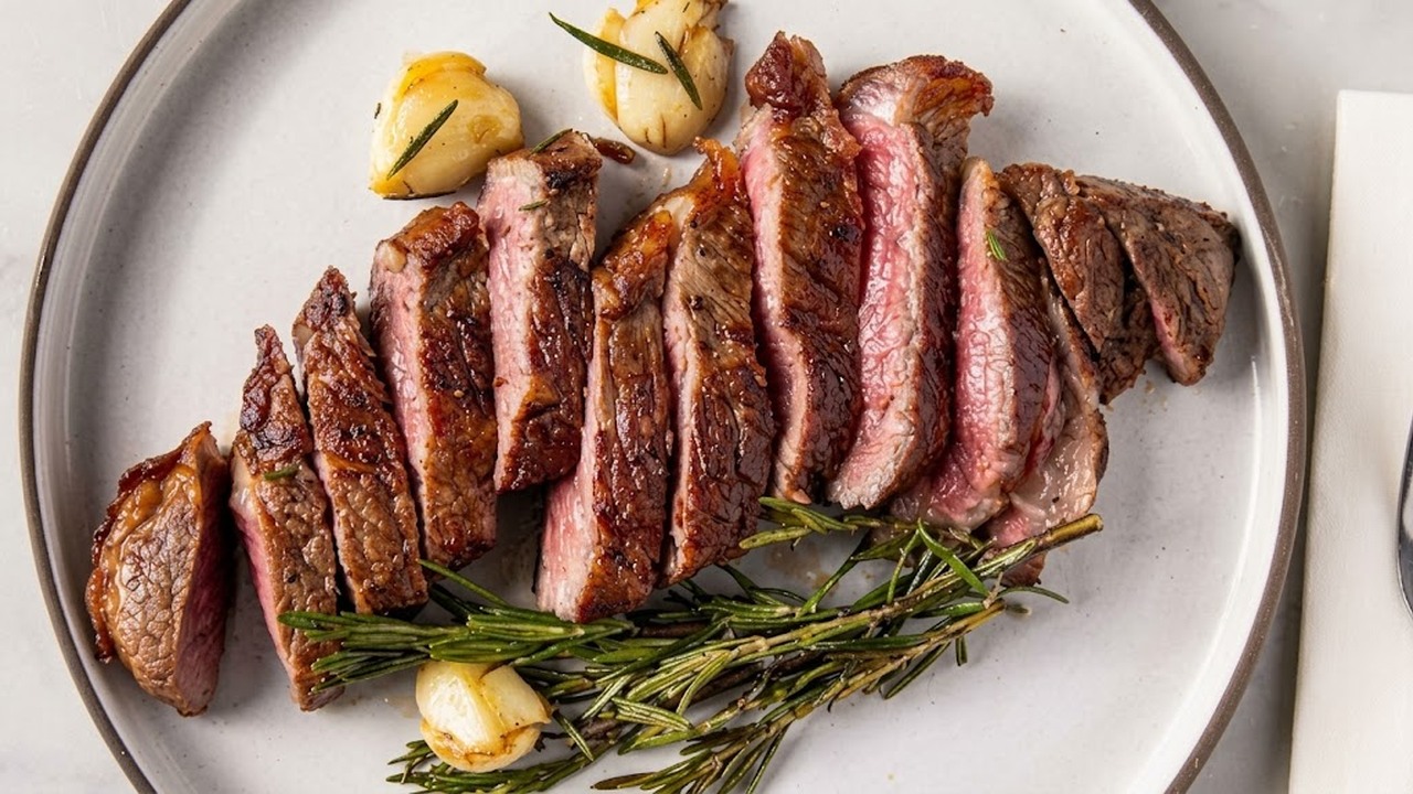 A host challenges Gordon Ramsay's butter-basted steak method
