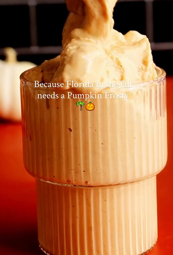 Healthy high-protein frosty