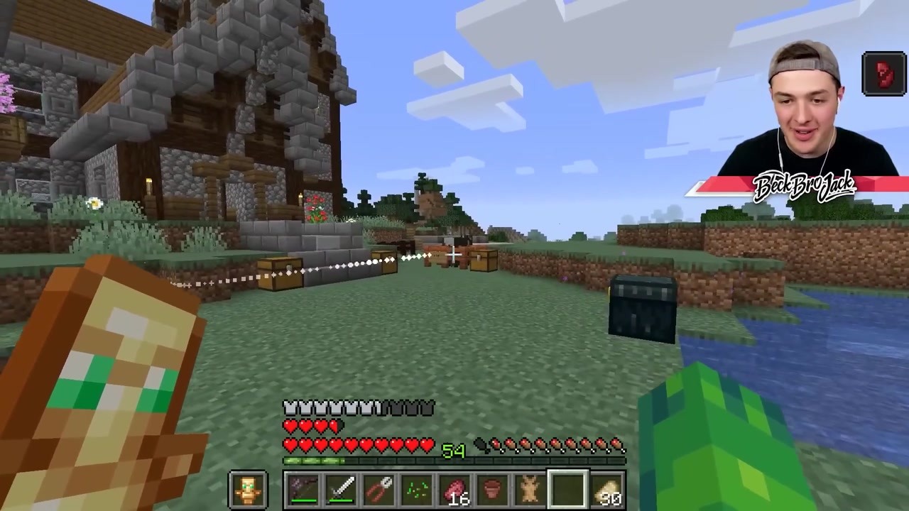 BeckBroJack steals boss parts to upgrade in Minecraft