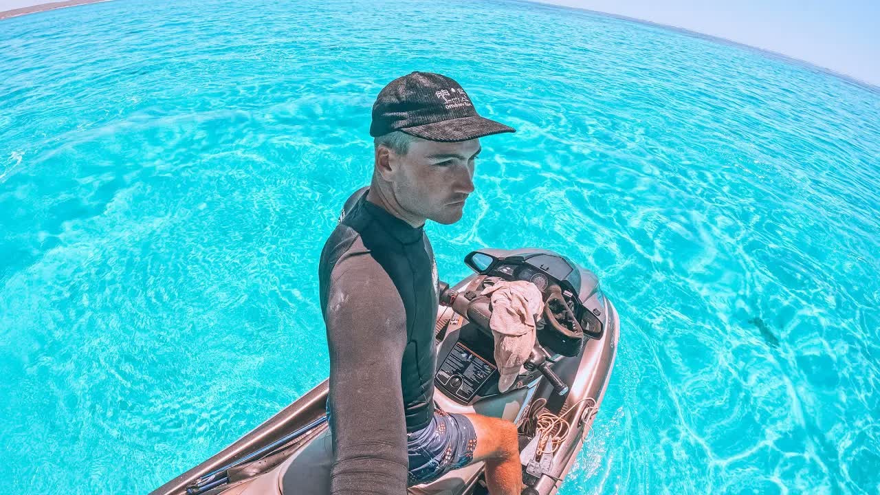 24 hours at a remote blue lagoon - fishing, diving, and camping