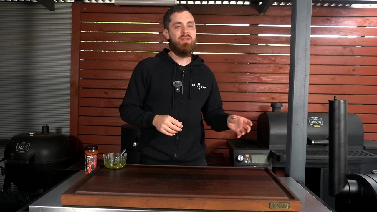 Aaron Palmer reverse sears a ribeye steak in an offset smoker