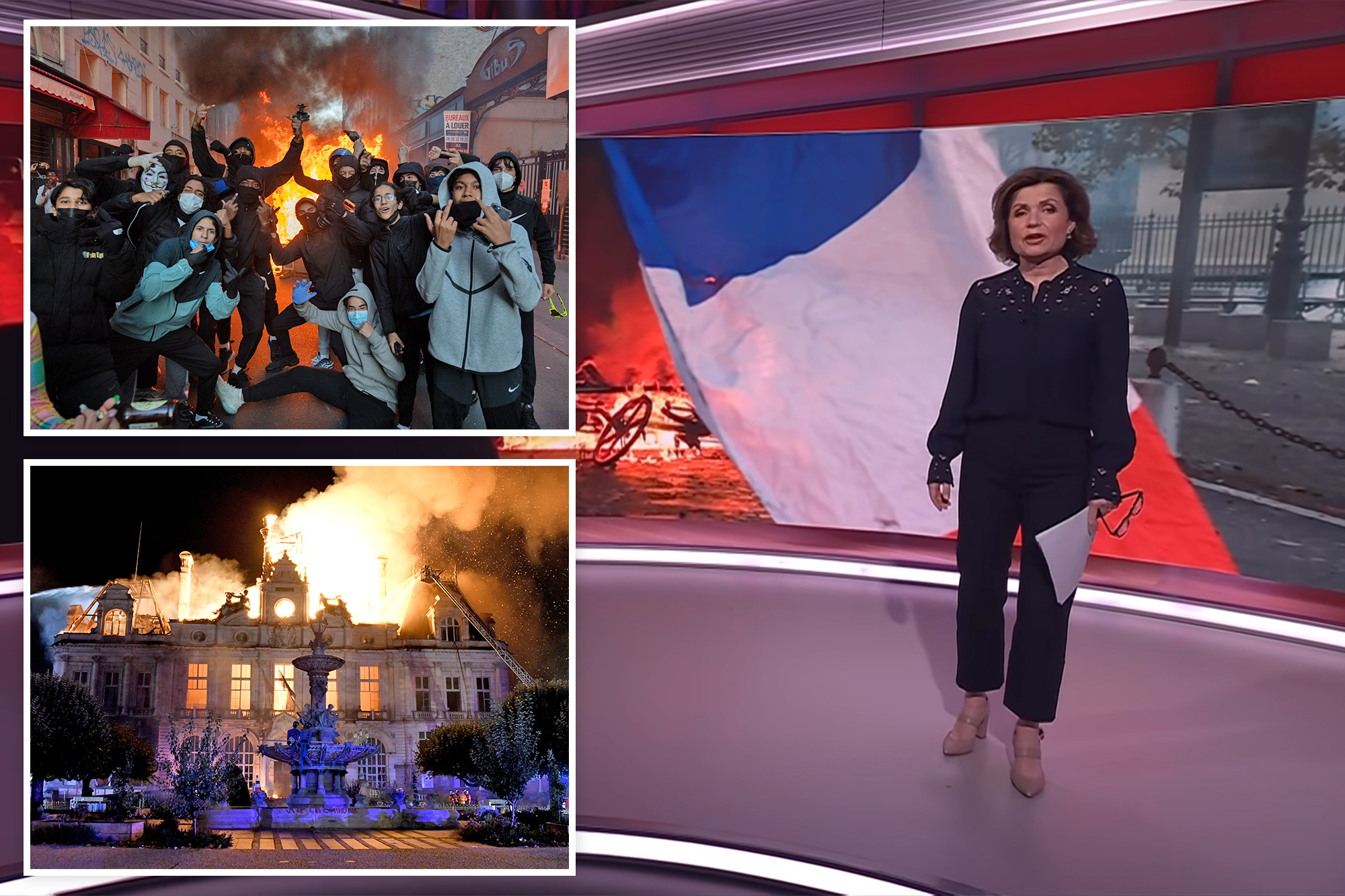 BBC calls France’s radical-left riots mostly peaceful while showing ...