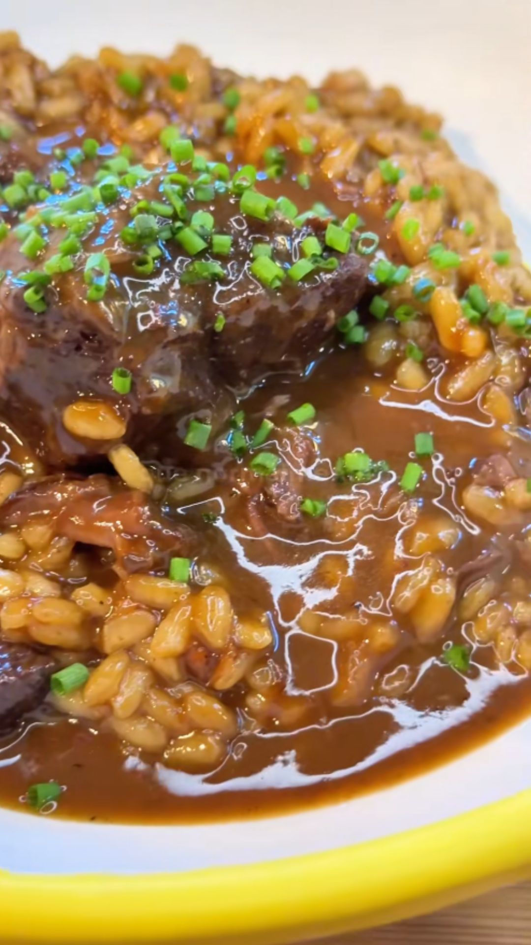 Creamy rice and beef cheeks for the perfectly balanced meal