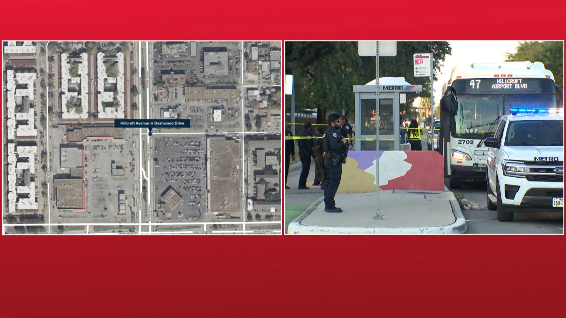 Woman shot with pellet gun on METRO bus near Hillcroft, police say