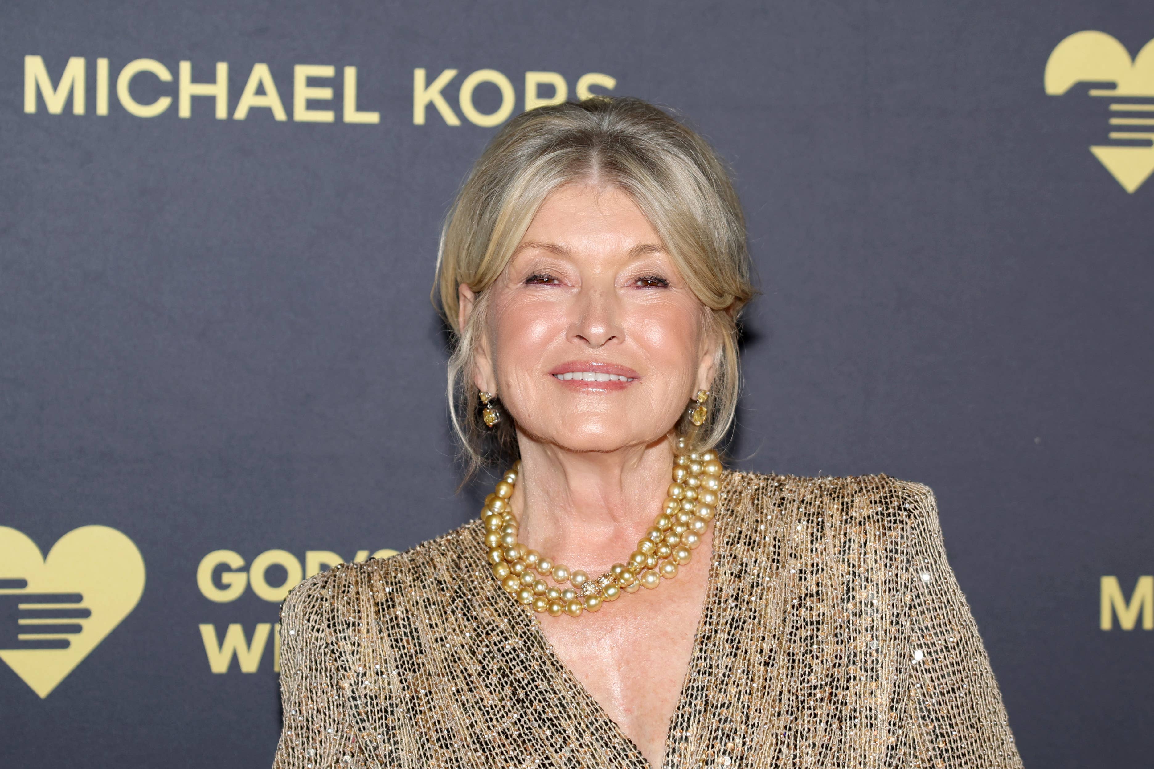 Martha Stewart's beautiful solid wood farmhouse side table is nearly 50 ...
