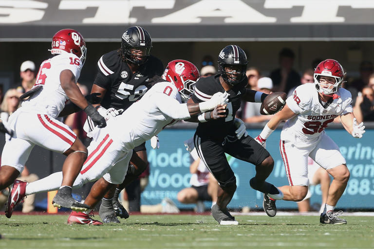 OU football vs Mississippi State live updates: Kamario Taylor exits ...