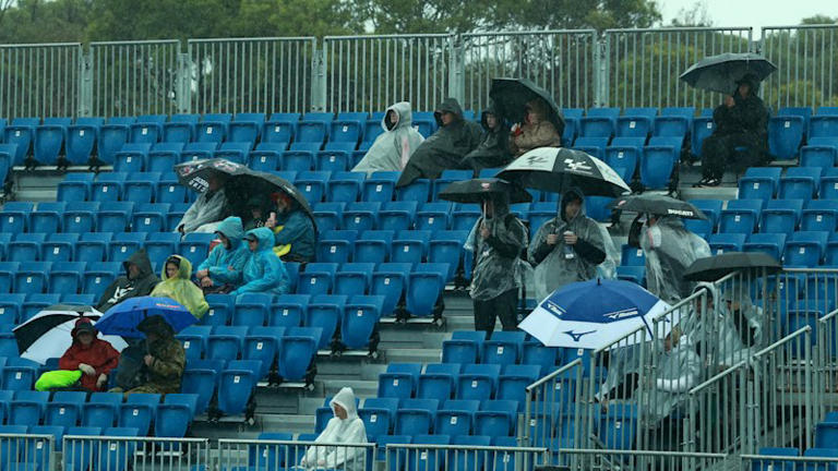 Heavy rain derails MotoGP swansong for sold-out Phillip Island crowd
