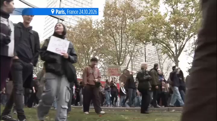 Clashes between French police and protesters after largely peaceful ...