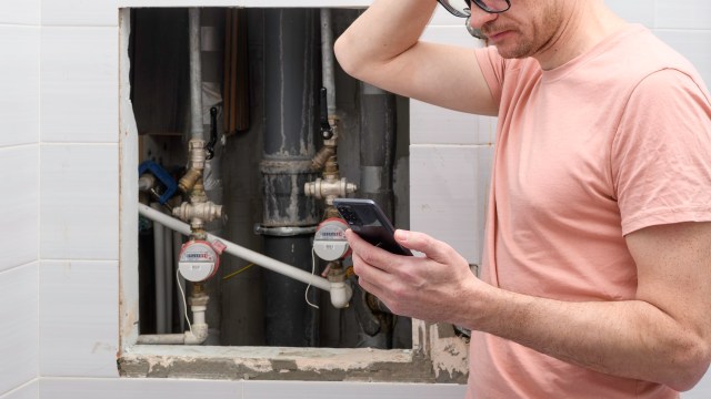 Condo owner's water meter moves back and forth with everything off, and ...