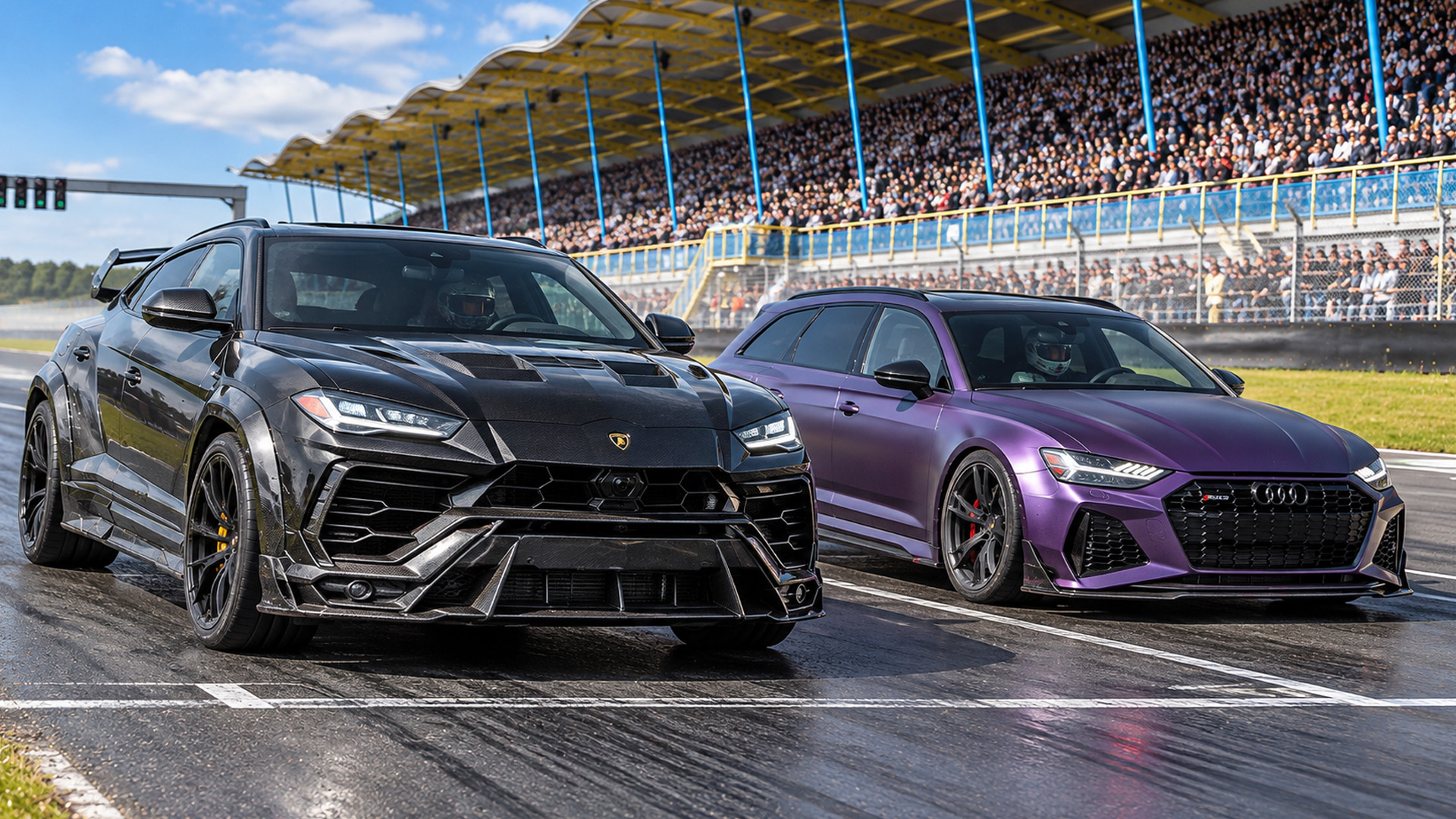 Audi RS6 C8 Avant en Mansory Lamborghini Urus nemen het tegen elkaar op ...