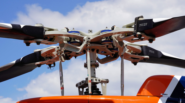 The reason why some helicopter blades are filled with nitrogen